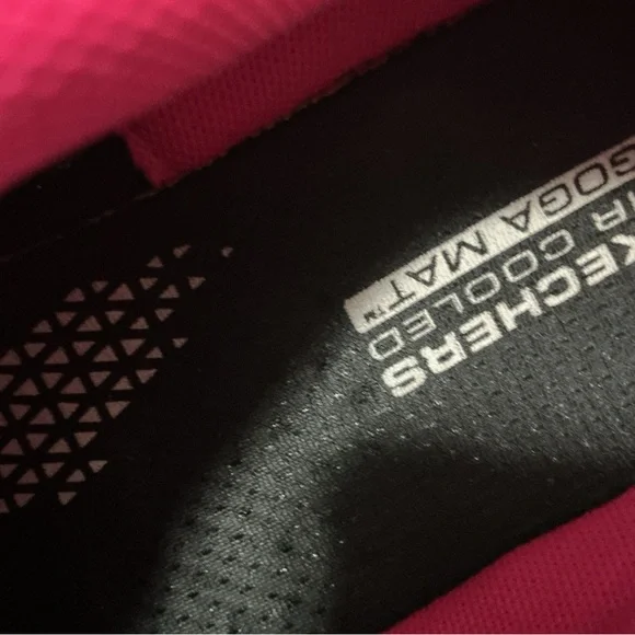Skechers Black and Pink Women's Sneakers - Picture 6 of 10